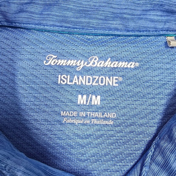 Tommy Bahama Shirt Mens Medium Blue *Lot of 2* Island Zone Pullover Short Sleeve - Picture 4 of 13